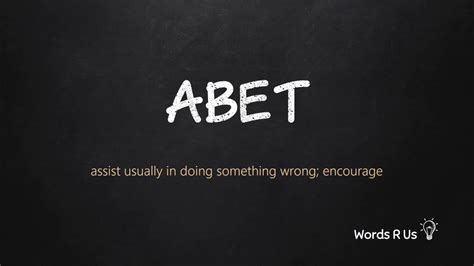 How to pronounce Abet correctly in American English .